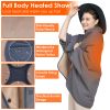 Electric Heated Throw Full Body Shawl with 3 Heating Levels, Machine Washable