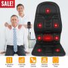 Back Electric Massager Cushion, Car Seat, Chair, Pad, Heating, and Vibration