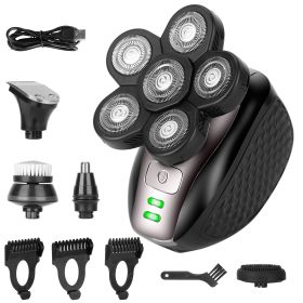 5-In-1 Electric Razor, Rechargeable, Head, Beard, Trimmer/Shaver, Dry/Wet