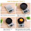 Digital Scale, Pocket Electronic Kitchen Scale with 6 Units Tare Function.