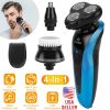 4 In 1 Electric Shaver for Men, IPX7 Waterproof, Beard, Nose, Face, Wet/Dry