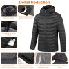 Heated Jacket Electric Heating Coat Hooded Jacket