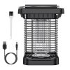 Solar Powered Bug Zapper, 1076sq ft Range with Insect Trap for Indoor/Outdoor