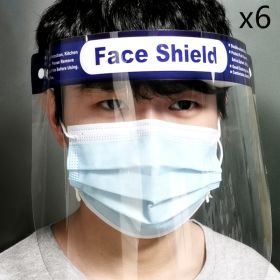 Disposable Protective Face Shield, Head Mounted (Option: Q6PC)