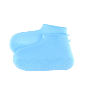 Slip On Easy to Carry Silicone Rain Boots for Men and Women (Option: Light Blue-S)