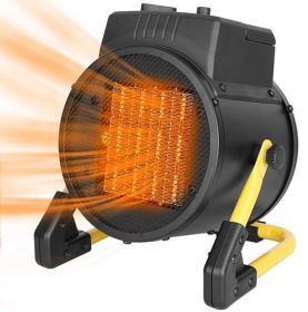 1500W Portable Electric Space Heater, or Personal Fan with Overheat Protection. (Size: Small)