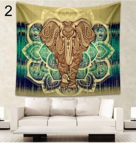 Stamp Bohemia Beach Blanket Mural (Option: Yellow-Small)