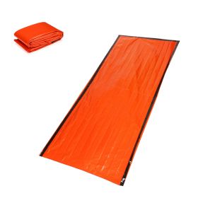 First-aid Tent Insulation Mat, or Emergency Sleeping Bag (Option: Orange-200X91cm 2pc)