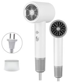 2000W Hair Dryer, 5 Temperature Adjustments with Rotating Nozzle, 220~240V (Option: White)