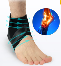 Ankle Support Brace for Running, Basketball, and Other Sports (Option: L-2pcs-Set)