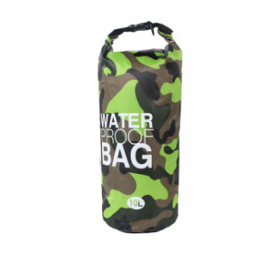 Camouflage Waterproof Bucket Bag, Beach Bag, or Outdoor Drifting Bag (Option: Green-15L)