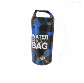 Camouflage Waterproof Bucket Bag, Beach Bag, or Outdoor Drifting Bag (Option: Dark blue-30L)