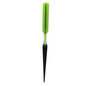 Fluffy Shaped Styling, And Detangling Rat Tail Brush (Color: Green)