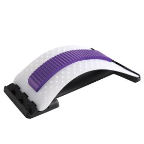 Lumbar Orthosis Massage Acupuncture, And Prominent Back Pain Relief (Option: White purple)