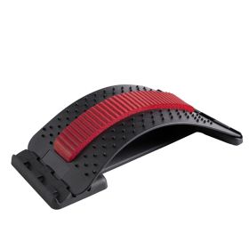 Lumbar Orthosis Massage Acupuncture, And Prominent Back Pain Relief (Option: Black red)