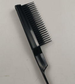 Fluffy Shaped Styling, And Detangling Rat Tail Brush (Color: Black)