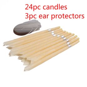 Coning Beewax, Natural Ear Candle Treatment For Wax Removal (Option: 24pcs)