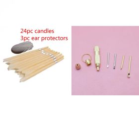 Coning Beewax, Natural Ear Candle Treatment For Wax Removal (Option: 24pcs set)