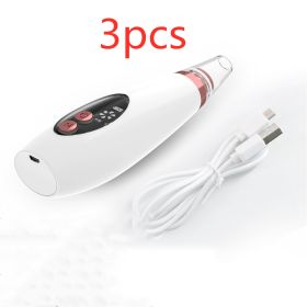 Electric Vacuum Facial Blackhead Remover, and Pore Cleaner (Option: USB 3pcs)