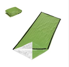 First-aid Tent Insulation Mat, or Emergency Sleeping Bag (Option: Green-200X91cm)