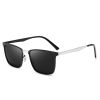 Sunglasses Metal Square Frame, Color Change Polarized for Men, UV400