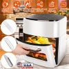 15.8QT Air Fryer, Family Size, 1400W Powerful Oilless Cooker, Crisp Bake Grill