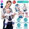 Multifunctional Baby Carrier With Hip Seat, and Head Hood