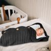 Unisex Baby Knit Swaddle Blanket, Newborn Cozy Fleece, Nursery Sleeping Bag