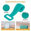 Silicone Back Scrubber Belt For Shower Exfoliating Foaming Body Wash Strap