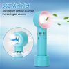 Portable Handheld Bladeless Fan, Rechargeable USB, with 3 Levels