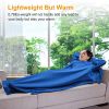 Wearable Fleece Blanket with Sleeves, Cozy Warm Microplush Sofa Blanket Extra