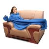 Wearable Fleece Blanket with Sleeves, Cozy Warm Microplush Sofa Blanket Extra