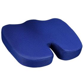 Seat Cushion, Orthopedic Memory Foam, and Hip Support (Color: Blue)