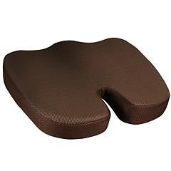 Seat Cushion, Orthopedic Memory Foam, and Hip Support (Color: Camel)