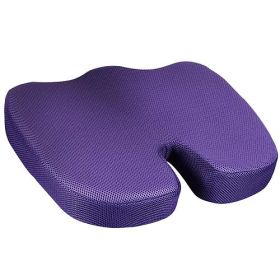 Seat Cushion, Orthopedic Memory Foam, and Hip Support (Color: Purple)