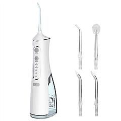 Portable Water Dental Flosser, Rechargeable, IPX7 Waterproof with 4 Modes (Color: White)