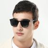 Sunglasses Metal Square Frame, Color Change Polarized for Men, UV400