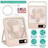 Mini Desktop Cooling Fan, Rechargeable, Battery Powered, Personal Fan