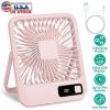 Mini Desktop Cooling Fan, Rechargeable, Battery Powered, Personal Fan