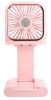 5-In-1 Folding Mini Fan, Hands-free Rechargeable Fan with 3 Speeds