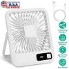 Mini Desktop Cooling Fan, Rechargeable, Battery Powered, Personal Fan