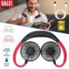 Neck Hanging Fan, Hands Free Portable Aromatherapy, USB, Fans 360°Rotatable