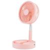 Portable Folding Desk Fan, USB Rechargeable, Telescopic with 4 Speeds