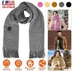 Electric Heated Winter Scarf, Unisex, Soft, and Warm with 3 Heating Modes