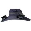 Outdoor Wide Brim Sun Hat With 2 Rechargeable Solar Powered Fans, 3 Speeds