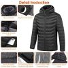 Heated Jacket, Electric Heating Coat Hooded Jacket