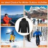 Heated Jacket, Electric Heating Coat Hooded Jacket