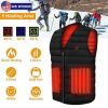 Heat Jacket Vest, 3 Heating Settings, Adjustable with 5 Heating Pads