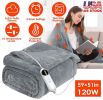 Electric Heated Throw Blanket with 10 Heat Settings, Auto off, Washable