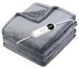 Electric Heated Throw Blanket with 10 Heat Settings, Auto off, Washable